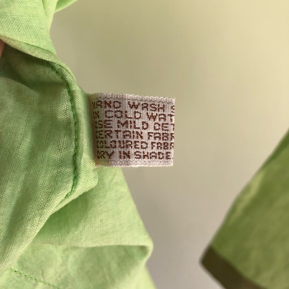 Fabindia Blouse sz M Womens Green And Gold - Picture 4 of 9